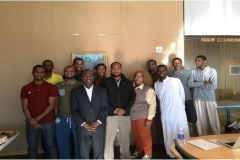Dr. Mfon and Dr. Anita working with Somalian youth in MN